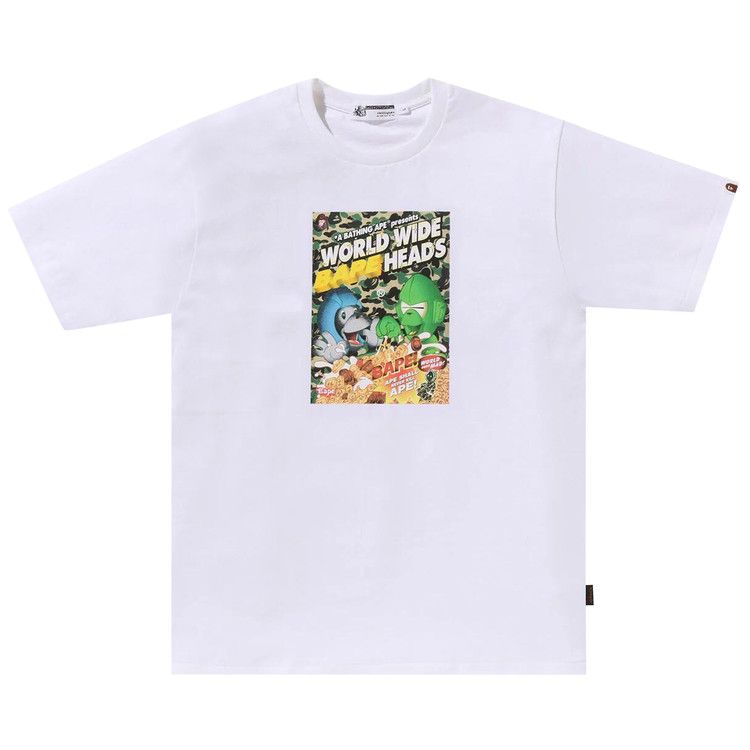

Футболка BAPE Heads Flyer Tee, White