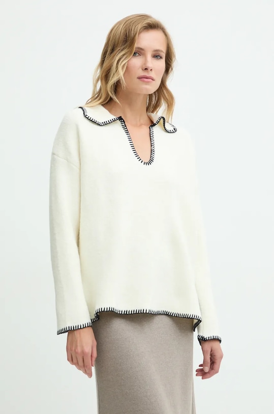 

Свитер с шерстью Answear.Lab, бежевый