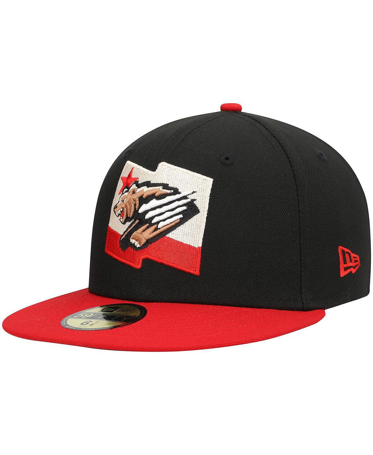 

Мужская черная приталенная шляпа Fresno Grizzlies Alternate Authentic Collection 59FIFTY New Era