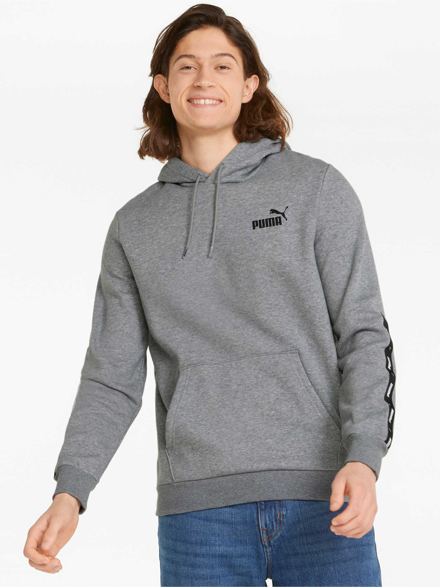 

Толстовка Puma ESS+ Tape Hoodie FL, серый