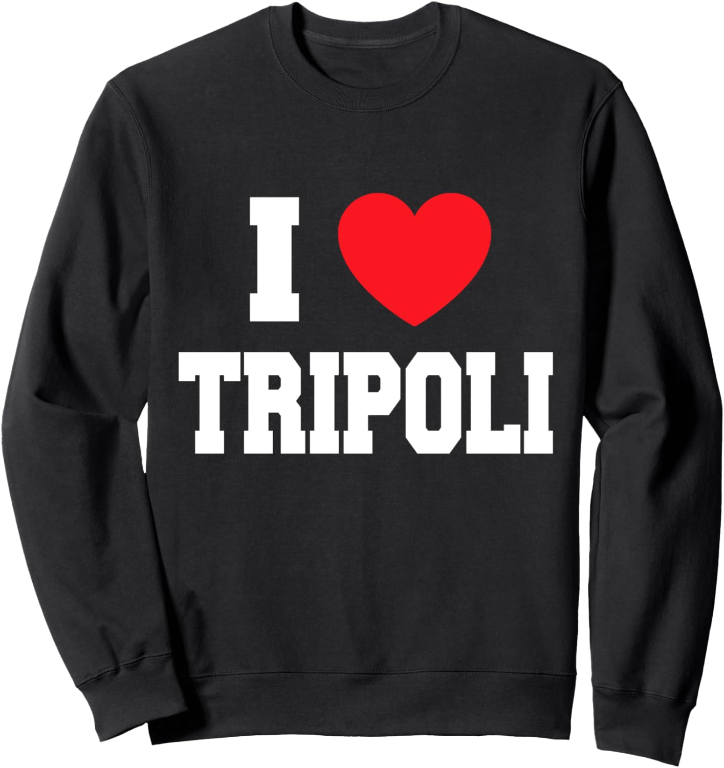 

Толстовка «Я люблю Триполи» My Heart, черный