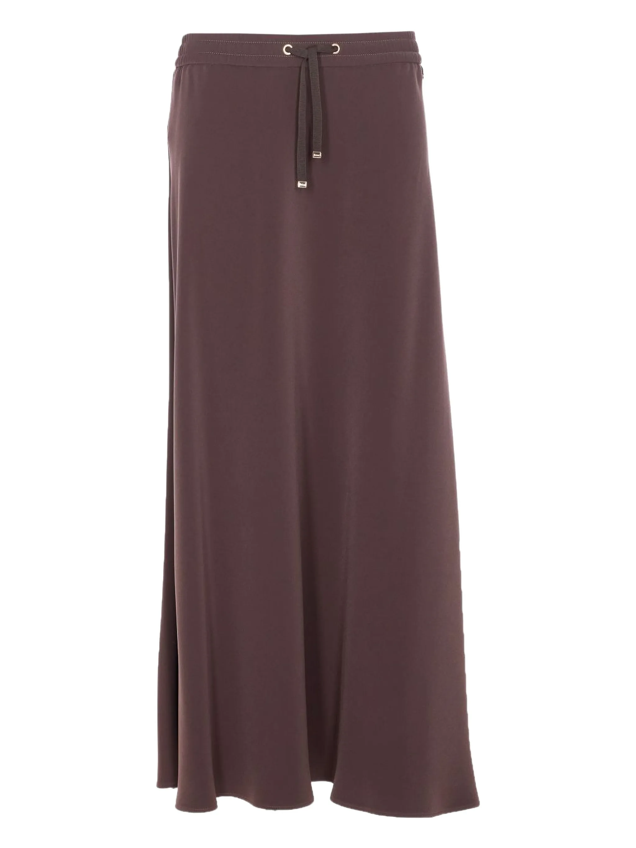 

Юбка миди из креп-атласа Herno, коричневый