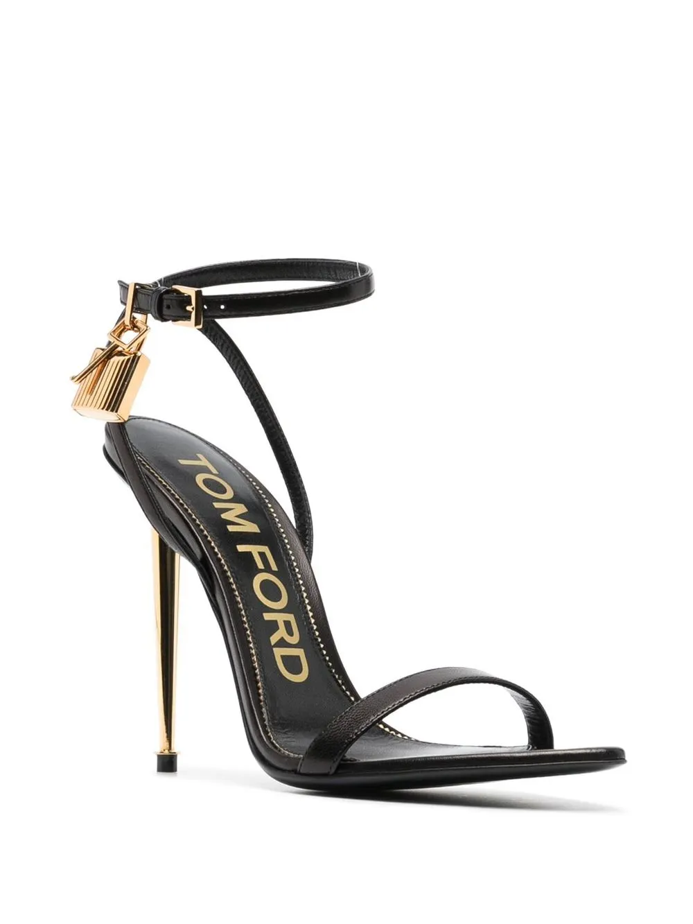 Босоножки Padlock 105 TOM FORD, черный — фото 2