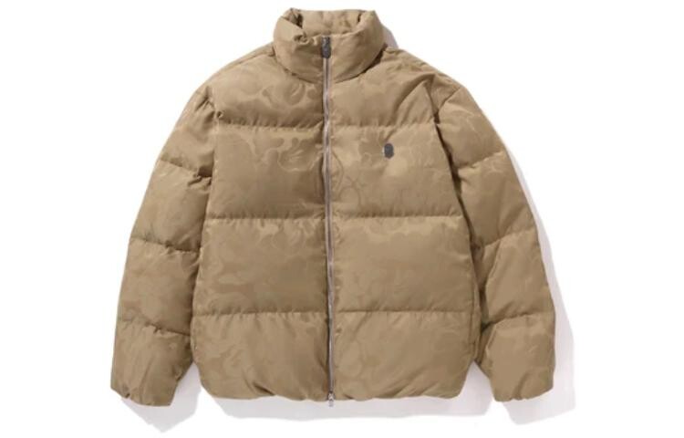

BAPE Тональный однотонный камуфляжный пуховик A Bathing Ape, синий