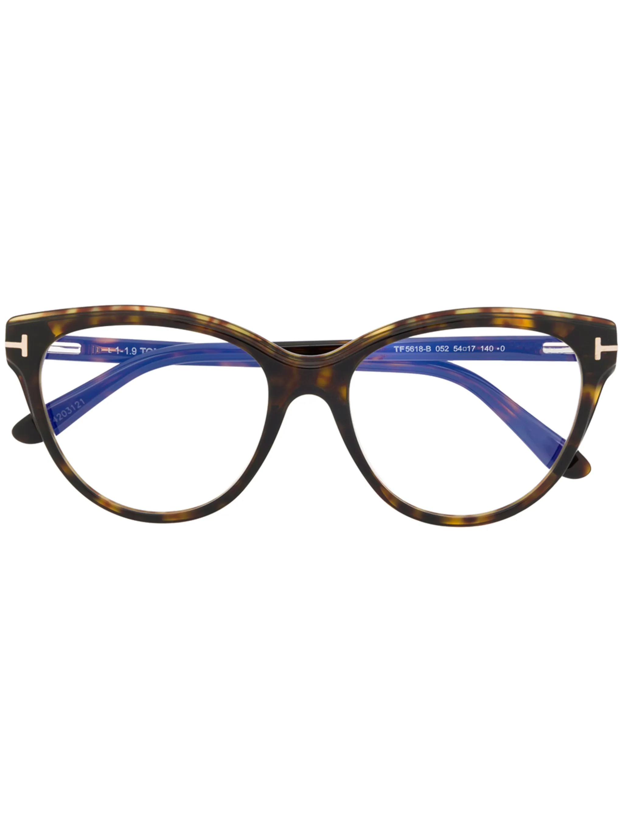 

Очки FT5618B в круглой оправе Tom Ford Eyewear, коричневый