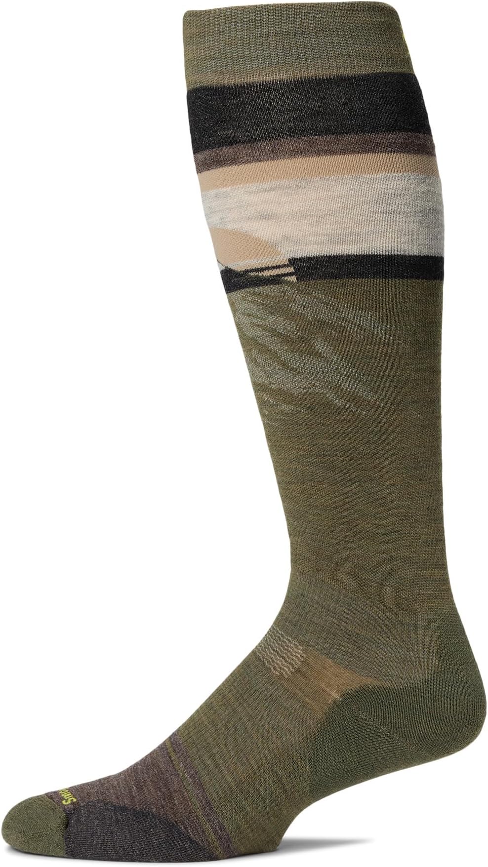 

Носки Smartwool Men's Snowboard Targeted Cushion Mountain Sunrise Over The Calf Socks, Winter Moss