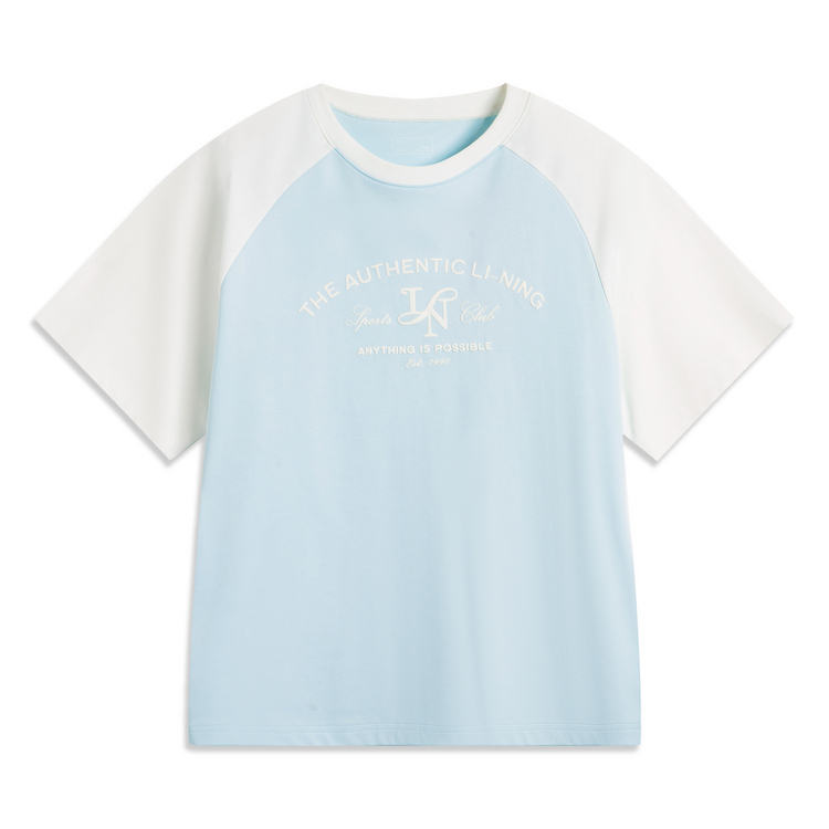 

LINING Футболка Women's Light Sky Blue/Ivory, Синий, LINING Футболка Women's Light Sky Blue/Ivory