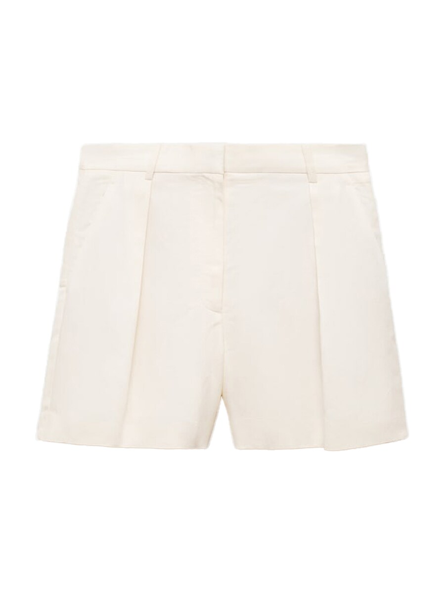 

Обычные брюки со складками спереди MANGO, White