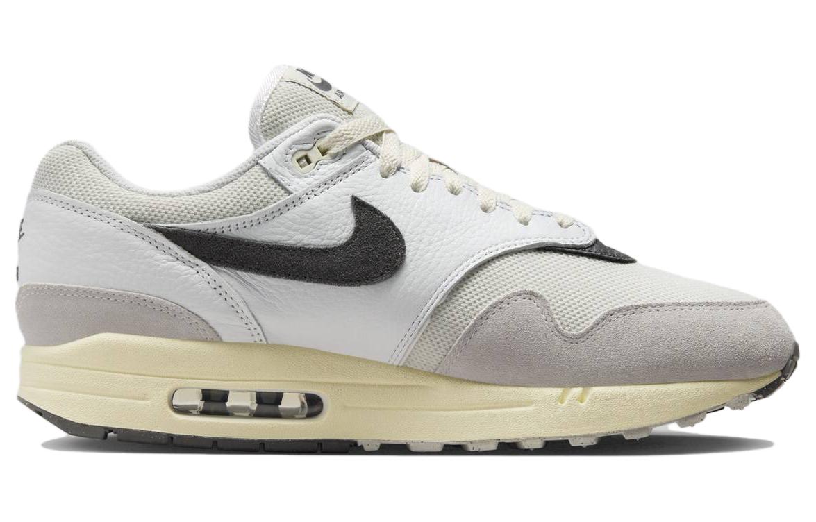 Nike Эйр Макс 1 Светлая Кость Железно-Серый Белый Серый Черный, цвет White Gray Black — фото 2