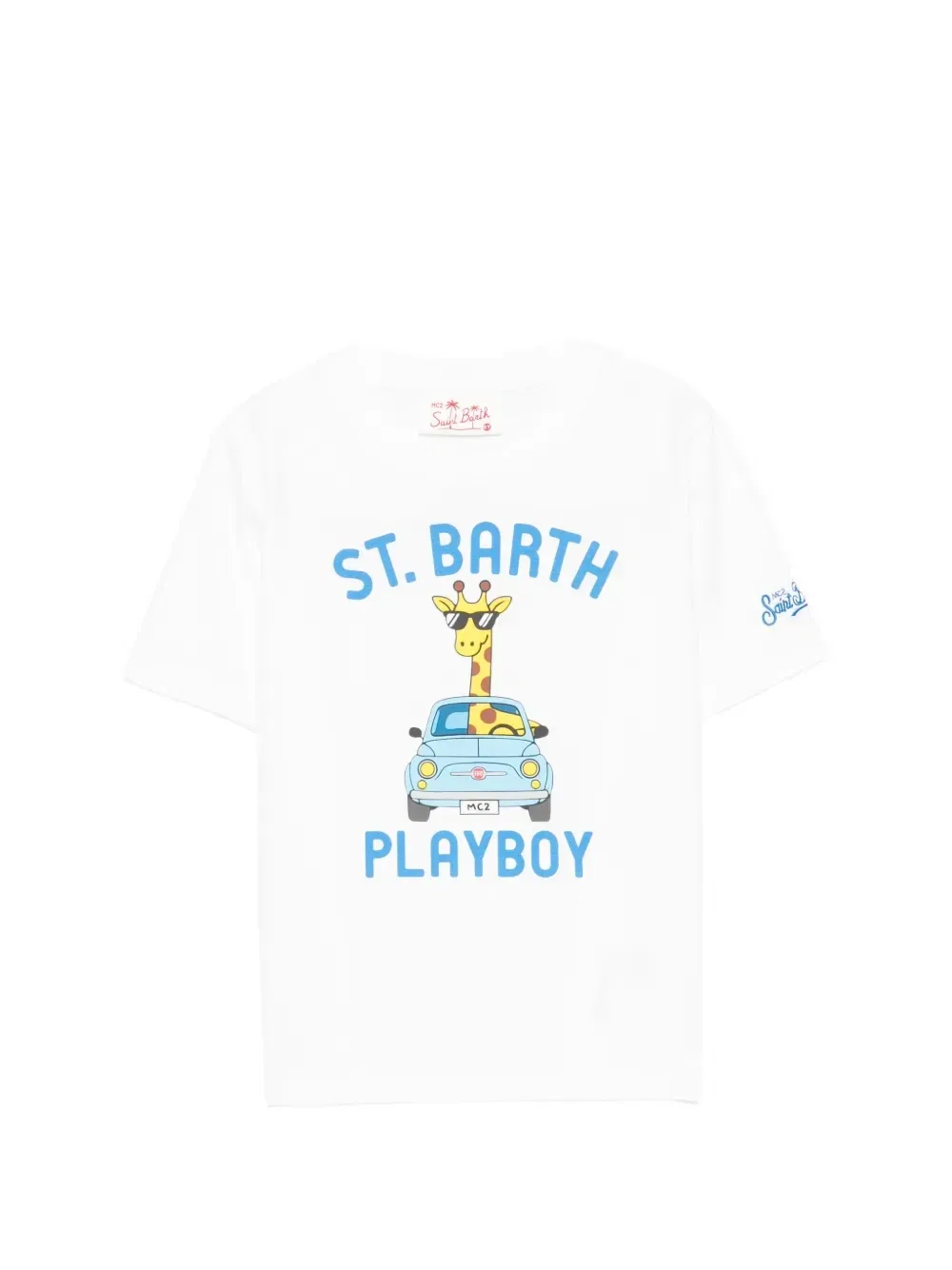 Футболка с короткими рукавами X Fiat 500 Denver Jr Mc2 Saint Barth Kids, белый