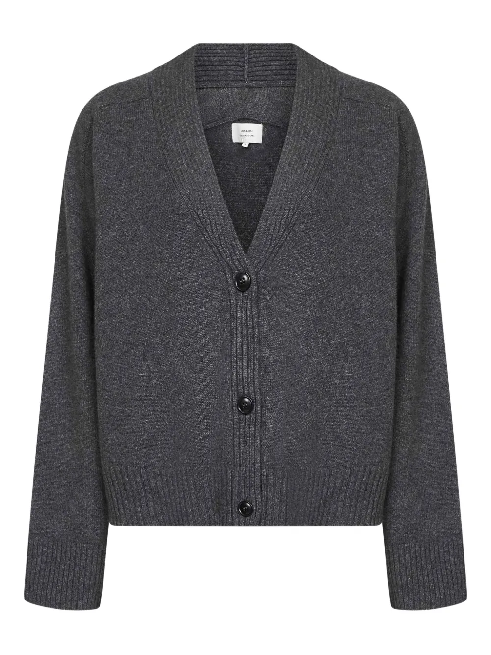 

Кашемировый кардиган с пуговицами спереди LouLou de Saison, серый