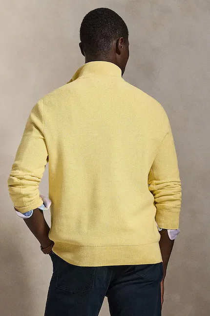 Свитер из хлопка Ls Hz Long Sleeve Polo Ralph Lauren, желтый — фото 2