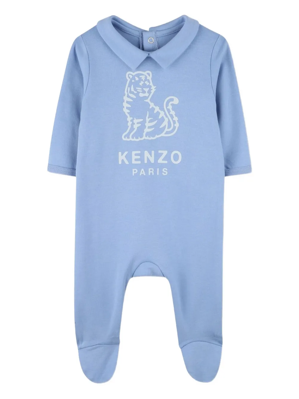 Пижама с длинными рукавами и принтом Kenzo Kids, синий — фото 3