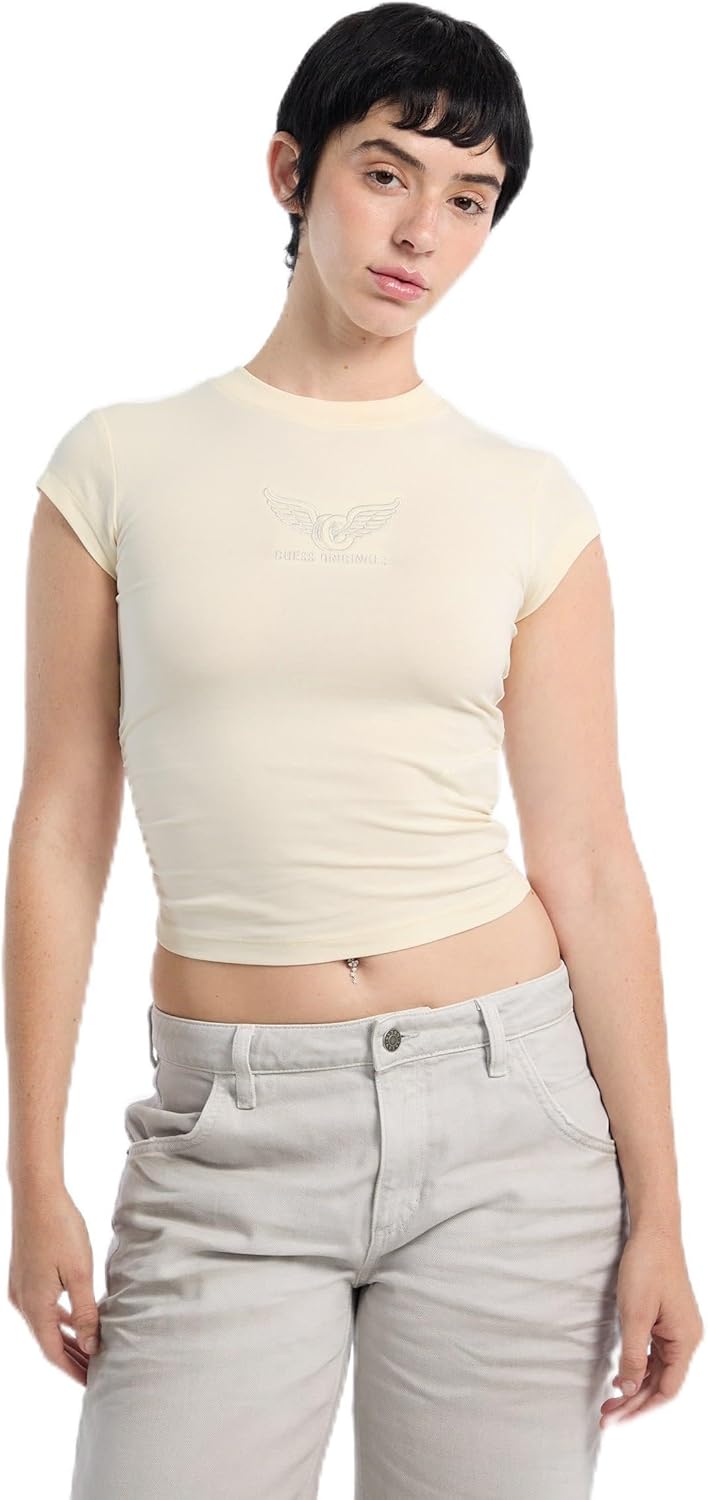 

Футболка Vintage Wing GUESS, Sandy Shore, Бежевый, Футболка Vintage Wing GUESS, Sandy Shore