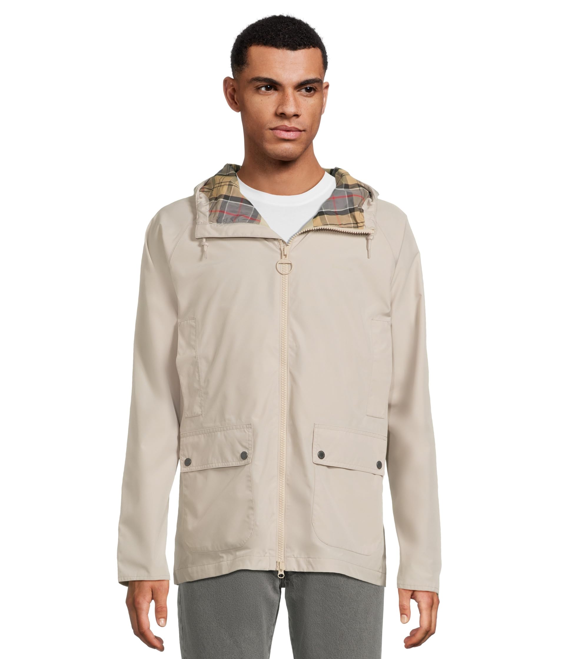 

Куртка Barbour Hooded Domus Waterproof Jacket, цвет Mist/Dress Tartan