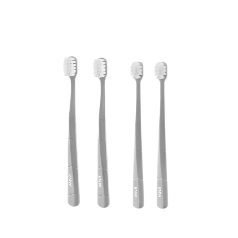 RNW Ультрамягкая зубная щетка для защиты десен, 4 шт, Large Head Gray Toothbrush*3+Small Head White Toothbrush*3 — фото 4