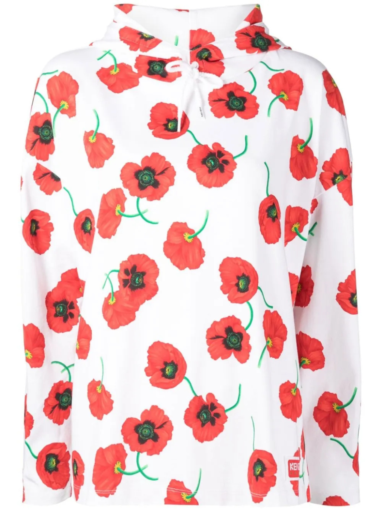 

Худи с принтом Poppy Kenzo, белый