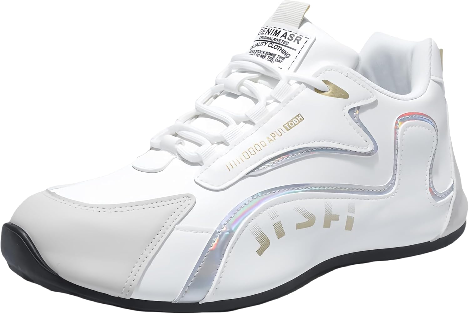 

Мужские спортивные кроссовки больших размеров, легкие, на шнуровке, с противоскользящей и износостойкой подошвой из ПВХ, подходят для бега и занятий фитнесом на открытом воздухе Clolinde, белый