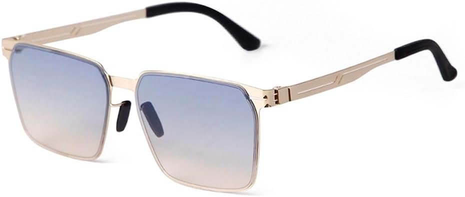 

Модные солнцезащитные очки в металлической оправе с серыми линзами, женские и мужские, с верхней перемычкой, для вождения, с двойной перемычкой, защита от УФ-излучения UV400 TKKTLLT, C4