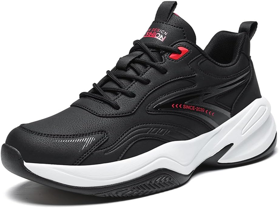 

Мужские спортивные кроссовки Rongduyan для прогулок, баскетбольных соревнований и активного отдыха на улице, черный/красный