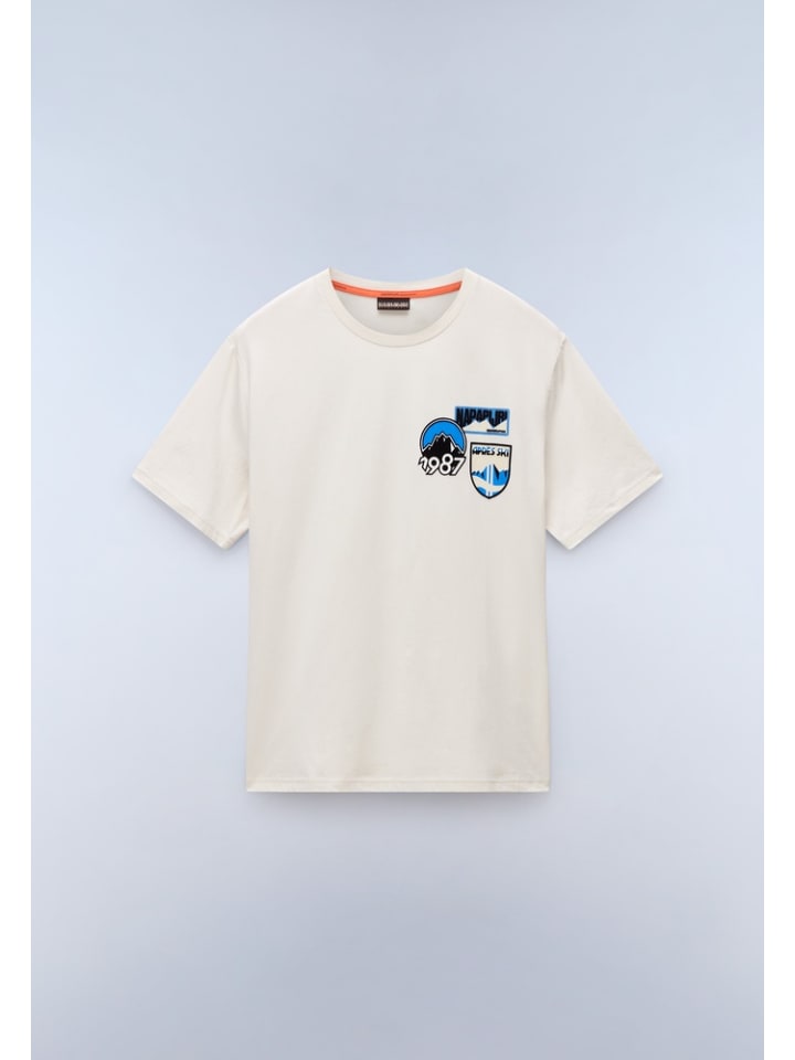 

Napapijri Футболка "S-Montepiana Ss" бежевого цвета