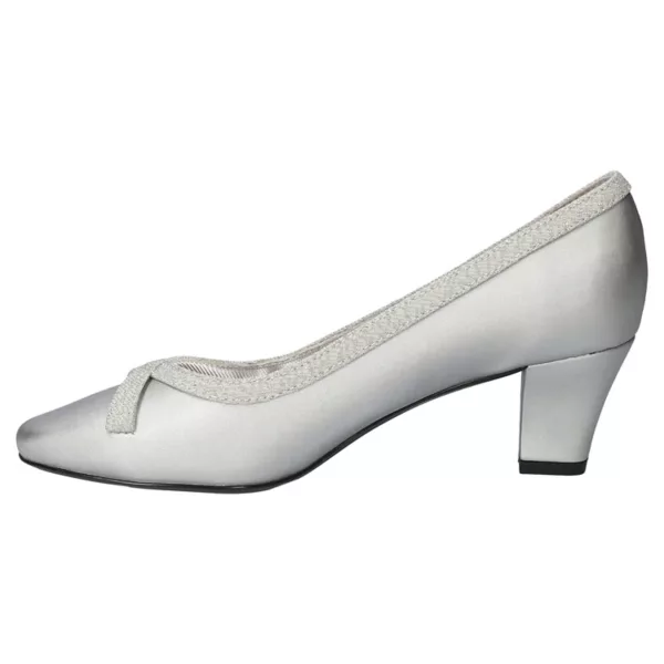 Женские туфли-лодочки Kata без застежек Easy Street, цвет silver satin — фото 3