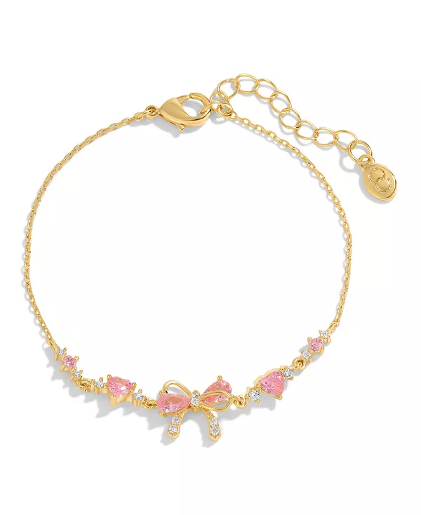 

Браслет с кристальным бантиком Girls Crew, gold