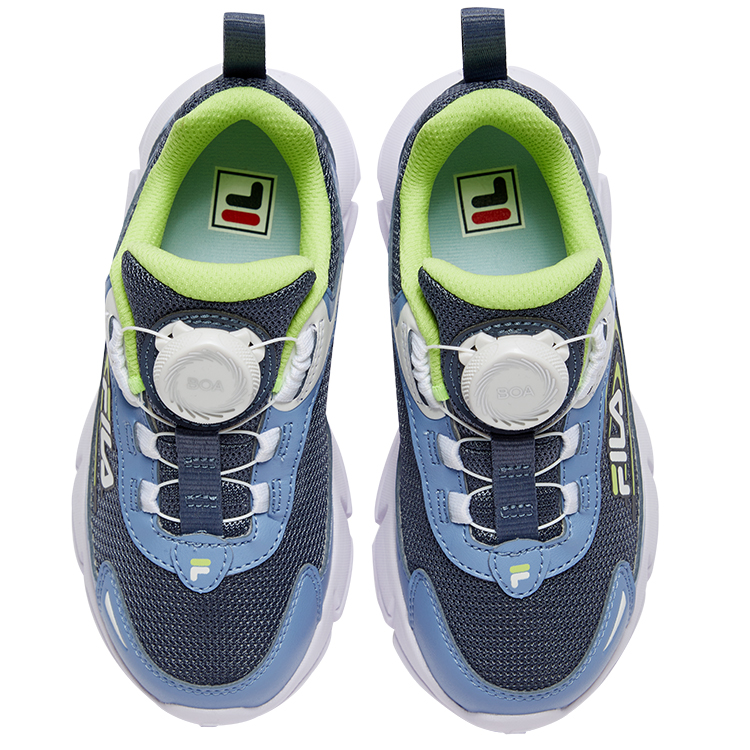 Детские беговые кроссовки Pre school FILA KIDS, темно-серый/синий — фото 4