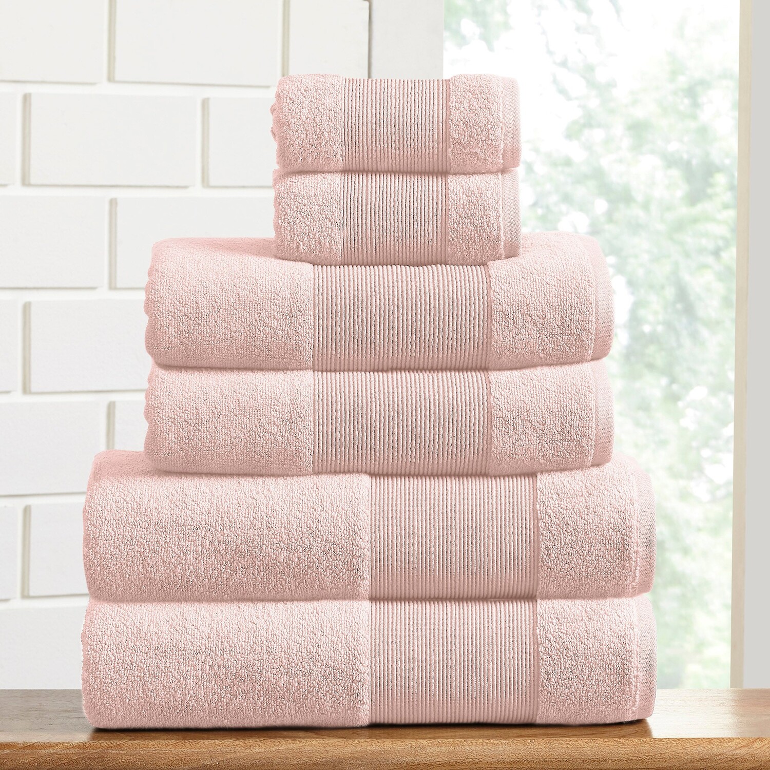 

Набор полотенец Modern Threads Air Cloud, 6 предметов, цвет Blush