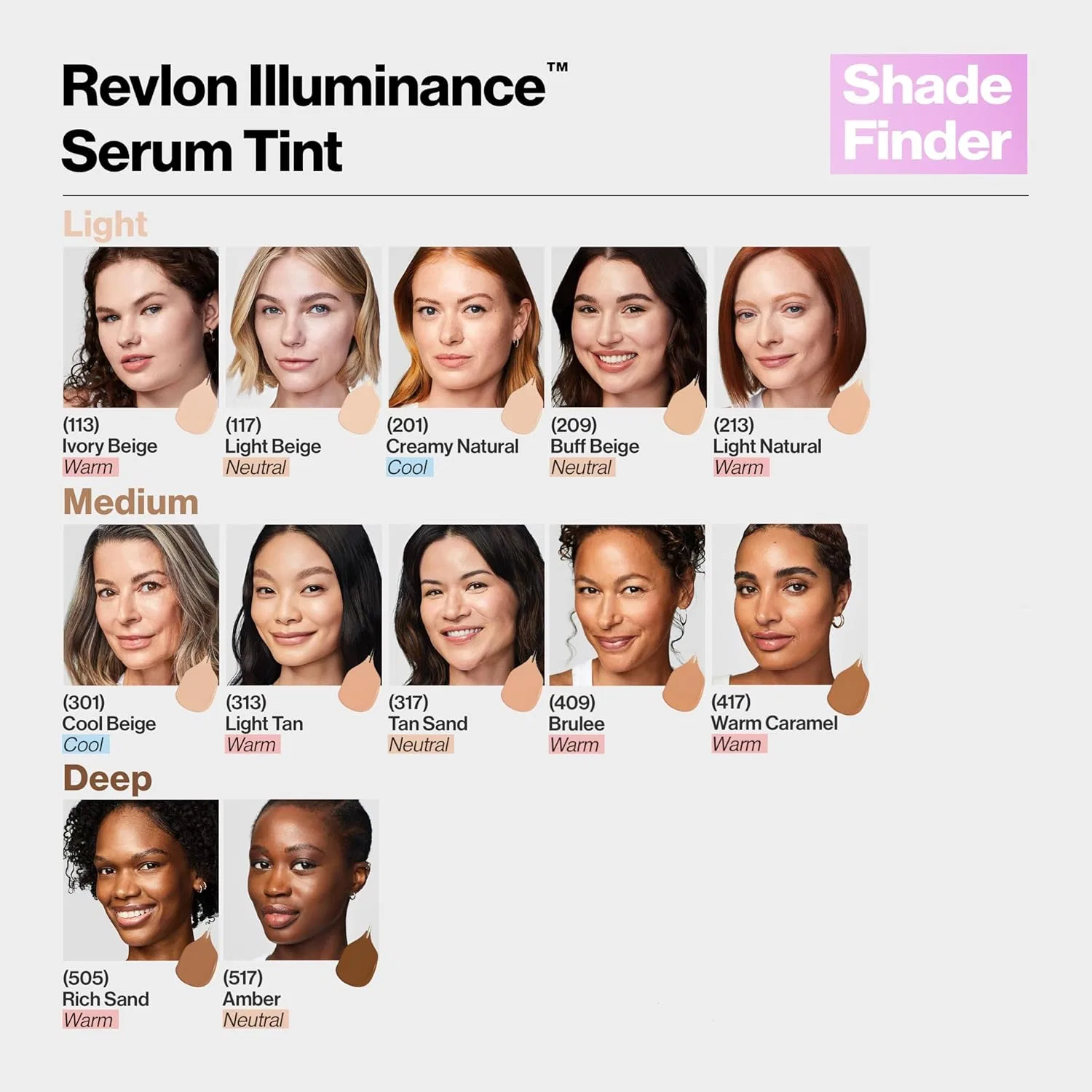 Сыворотка Revlon — Тонирующая Illuminance с тройной гиалуроновой кислотой SPF , 417 Warm Caramel — фото 4