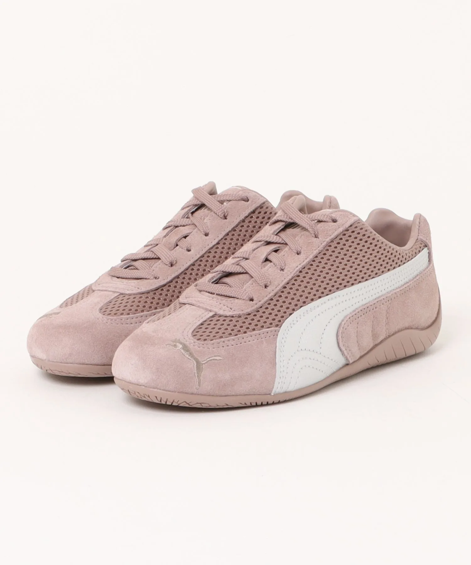 Мужские кроссовки из натуральной кожи Speedcat Premium PUMA бежевые