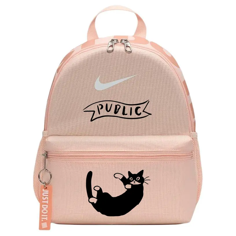 

Nike Тканевый рюкзак унисекс кораллово-красный и абрикосово-желтый, Cute Kitten 1