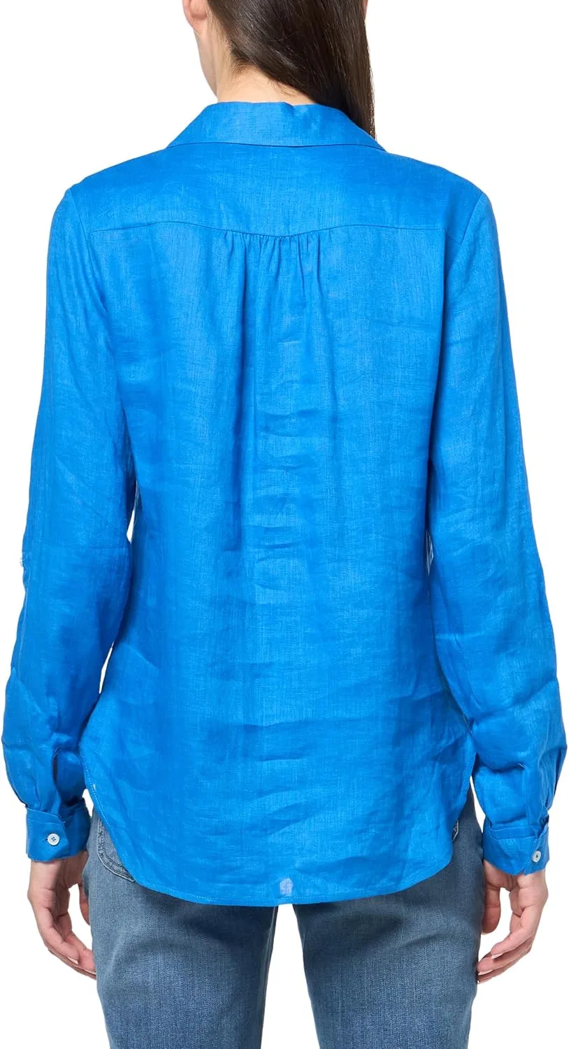 Блуза, женская, Button Down Shirt, Tommy Hilfiger, голубика — фото 2