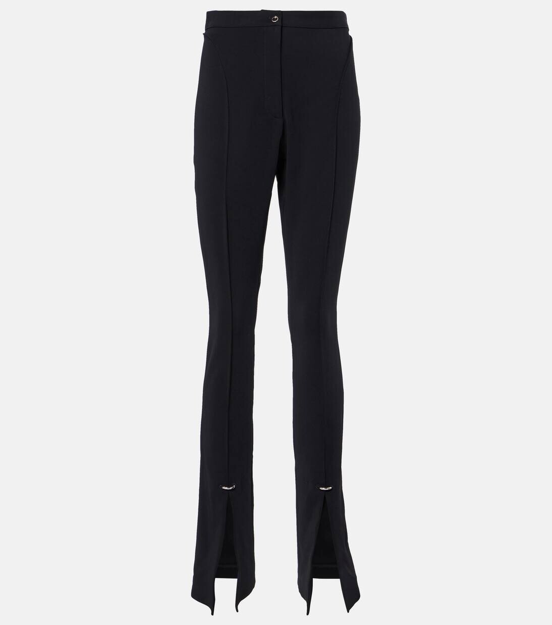 

Узкие брюки с высокой посадкой Mugler, черный