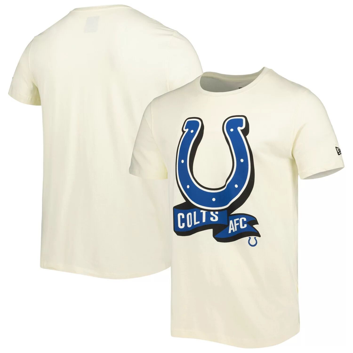 

Мужская кремовая футболка Indianapolis Colts Sideline Chrome Chrome New Era, Бежевый, Мужская кремовая футболка Indianapolis Colts Sideline Chrome Chrome New Era