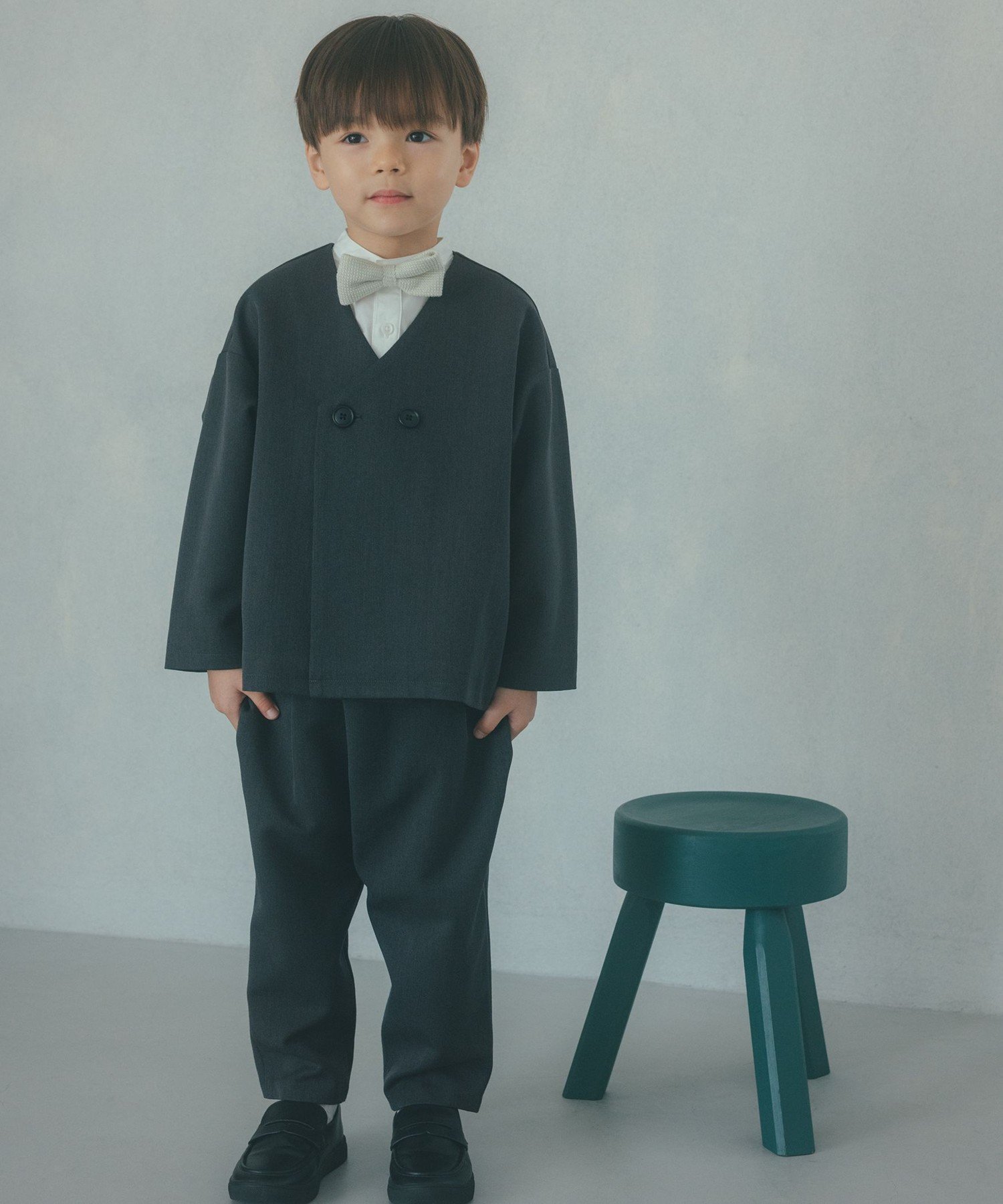 Лоферы для монет / Детские 16,5-23 см United Arrows Green Label Relaxing, Black
