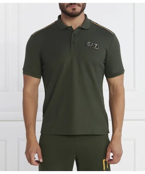 

Футболка поло Regular fit Ea7, зеленый