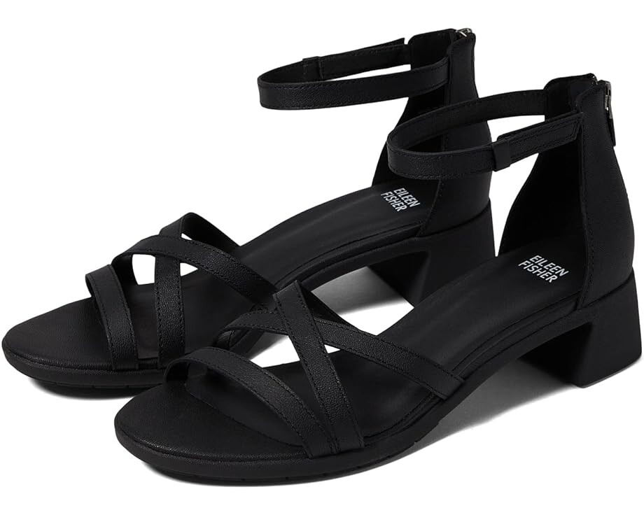 

Туфли Eileen Fisher Noni, цвет Black Tumbled Leather