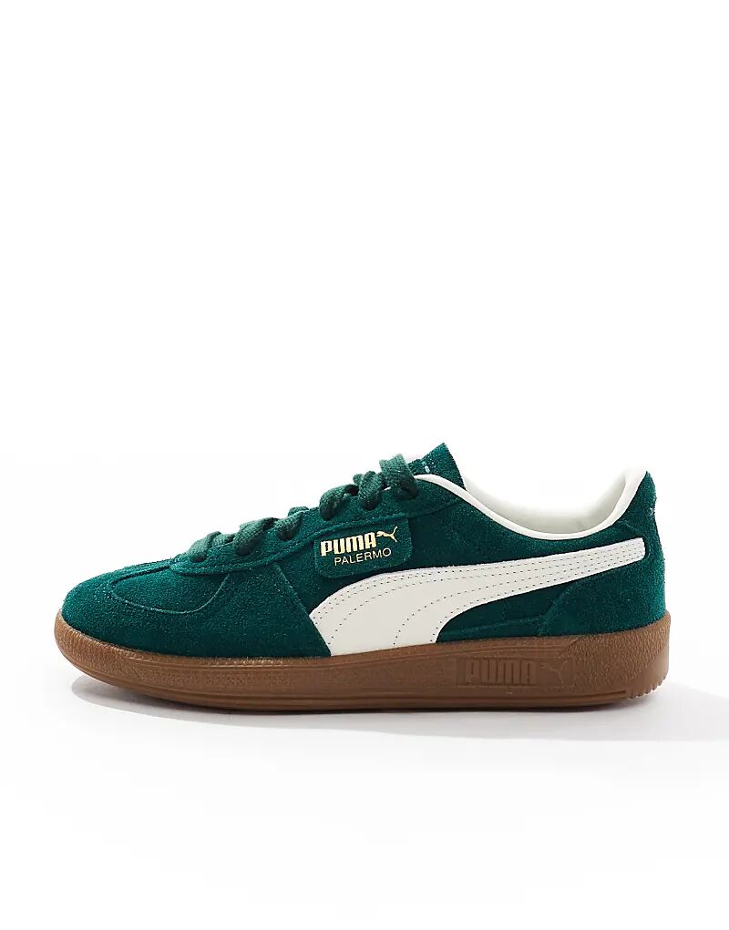 Кроссовки Puma Palermo в цвете «лесной зеленый» — фото 2