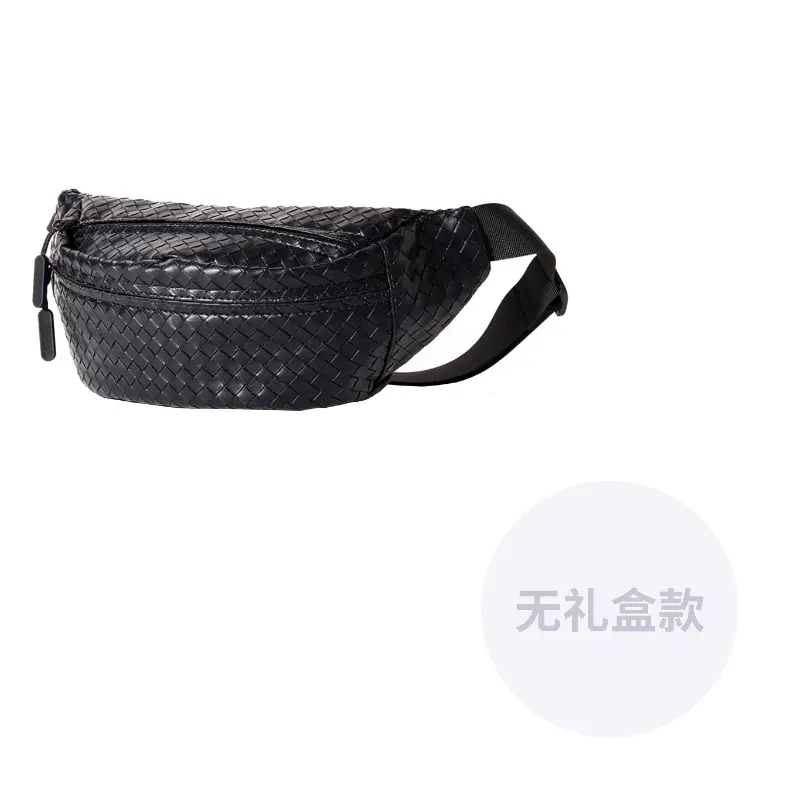 

KONADCT Нейлоновая поясная сумка через плечо унисекс черный белый хаки, Woven Black