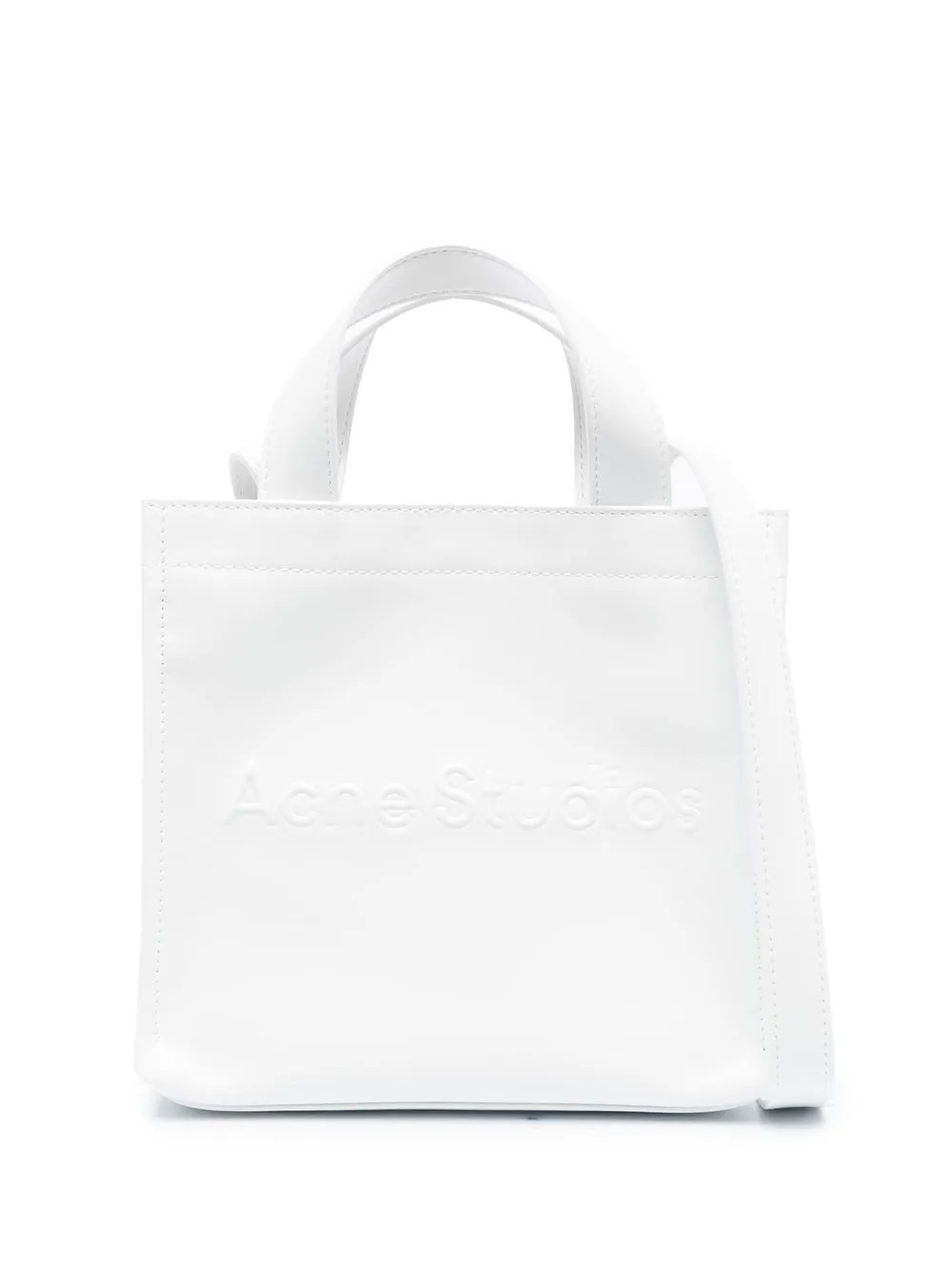 

Сумка-тоут с тисненым логотипом Acne Studios, белый
