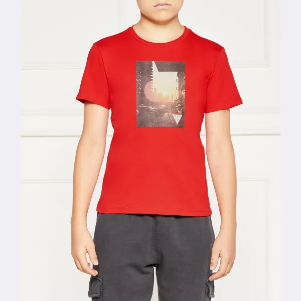 

Футболка стандартного кроя Guess, красный
