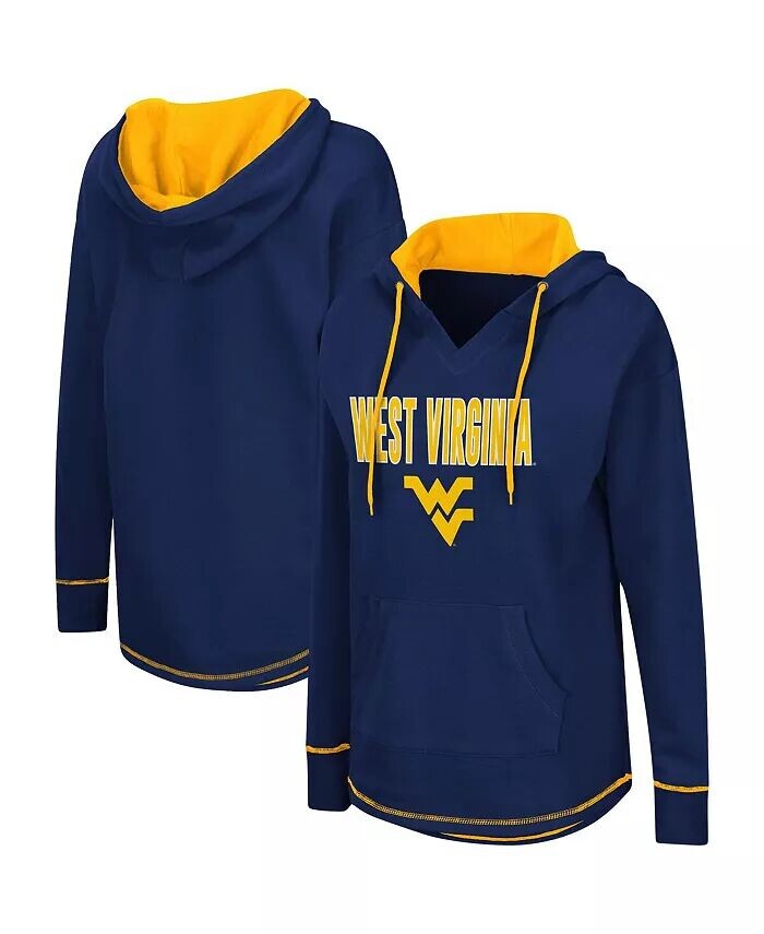 

Женская толстовка с капюшоном Navy West Virginia Mountaineers Colosseum