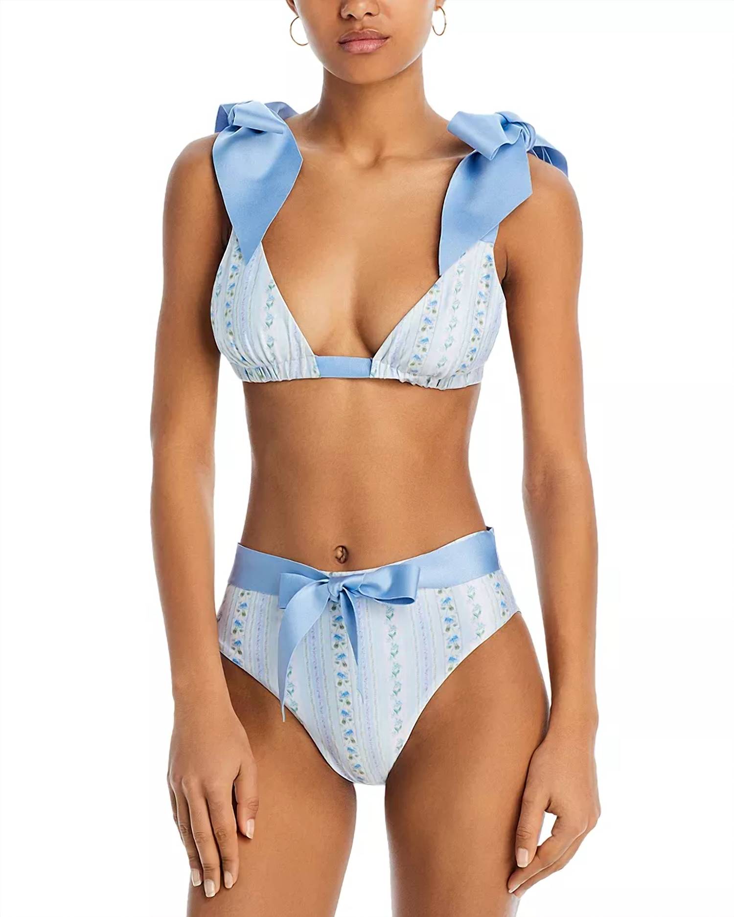 

Плавки бикини Alicia Flower Bow синего цвета Capittana