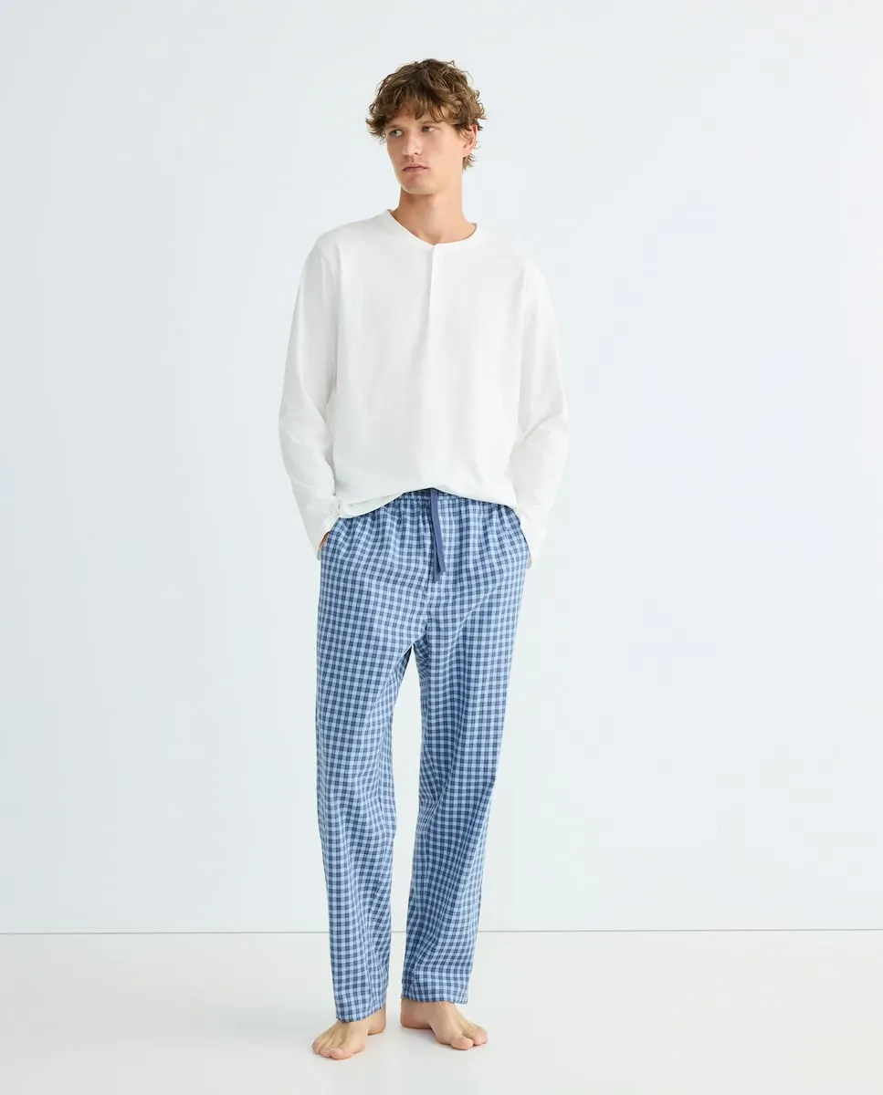 

Мужские длинные пижамные штаны Dustin, темно-синий