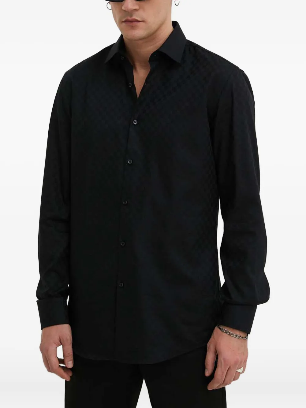 

Рубашка Kenno с узором Hugo, черный