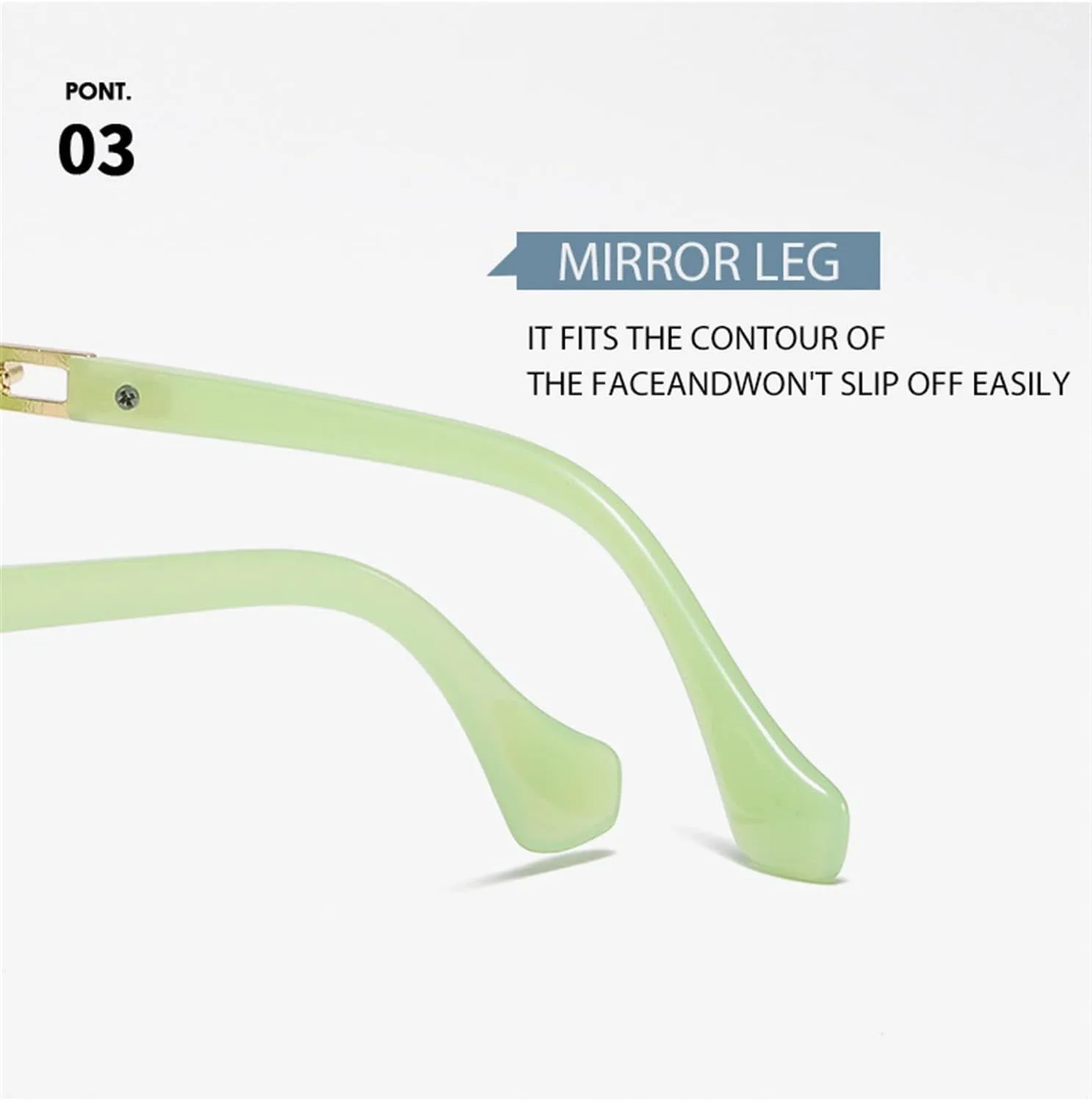 

Солнцезащитные очки GAOXIN с металлической цепочкой для мужчин и женщин, маленькая оправа, «кошачий глаз», солнцезащитные очки (цвет: C, размер: средний), C