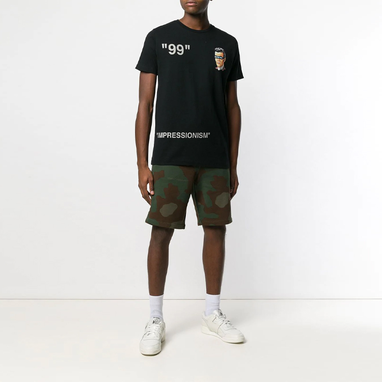 OFF WHITE Повседневные шорты мужские зеленые OFF-WHITE — фото 4