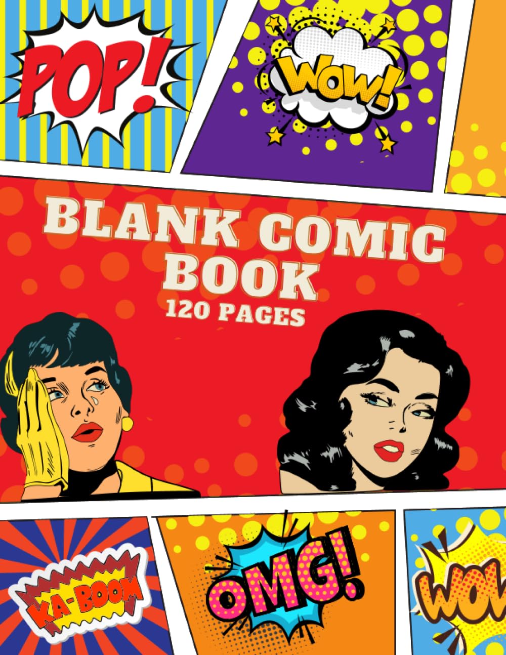 

Almus Blank Comic Book - Draw Your Own Comic Book For Kids and Adults: 120 Pages Blank Notebook Draw Your Own Story With Your Imagination (Independently published)