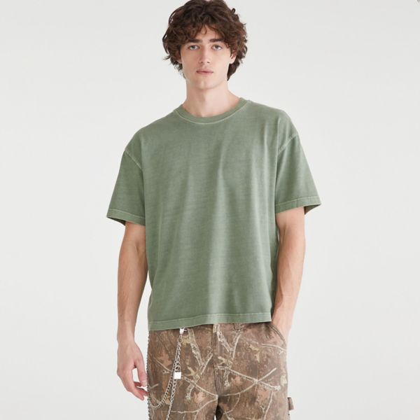 

Мужская свободная однотонная футболка Aeropostale, цвет sea spray